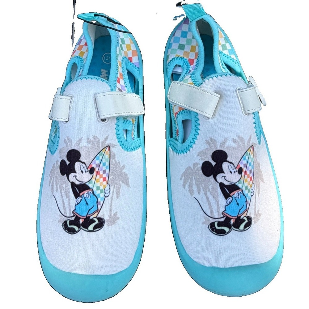 Disney Mickey Mouse Clubhouse Toddler Water Shoes Size 13/1 Aqua Surf Beach NWT